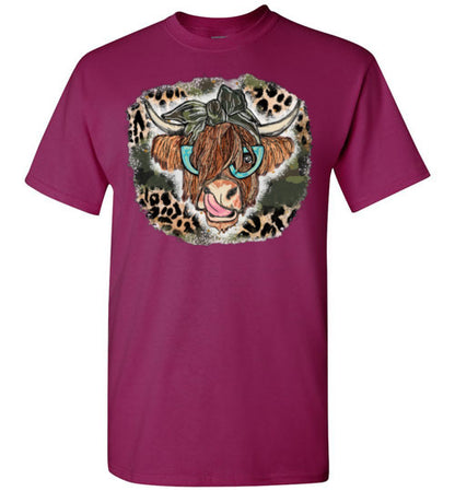 Country Cow Farm Tee Shirt Top T-Shirt