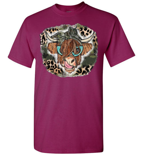 Country Cow Farm Tee Shirt Top T-Shirt