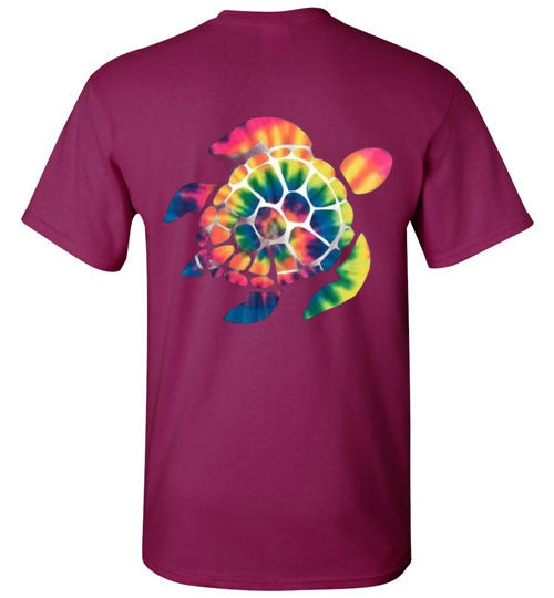 Tie Dye Turtle Tee Shirt Top T-Shirt