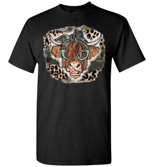 Country Cow Farm Tee Shirt Top T-Shirt