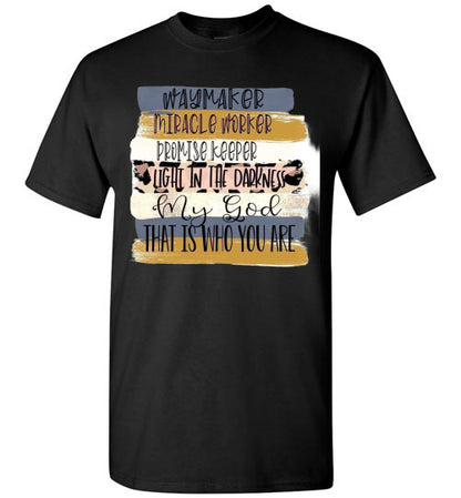 Way Maker Miracle Worker Christian Tee Shirt Top
