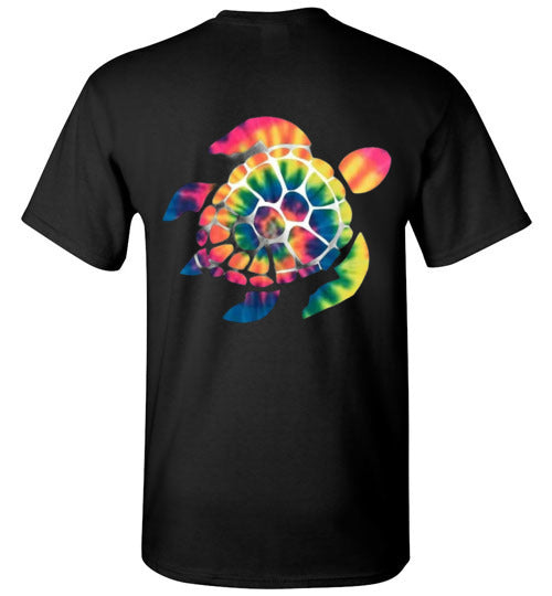 Tie Dye Turtle Tee Shirt Top T-Shirt