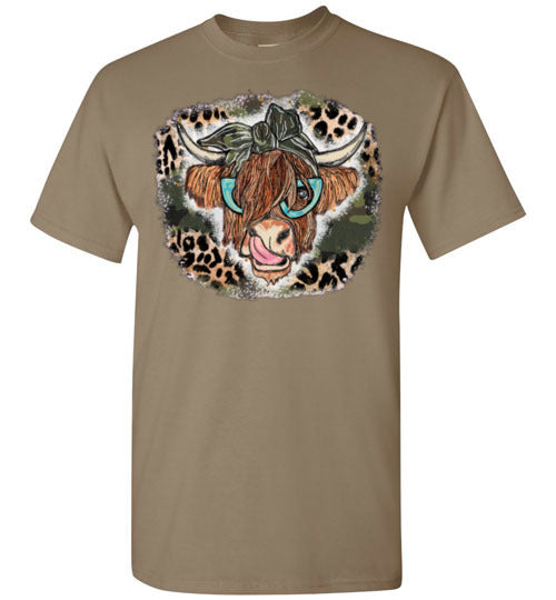 Country Cow Farm Tee Shirt Top T-Shirt