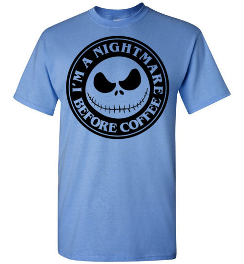 Nightmare Before Coffee Graphic Tee Shirt Top T-shirt Halloween Funny Fall