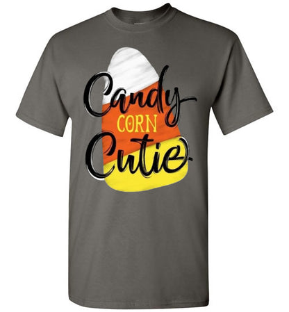 Candy Corn Cutie Fall Halloween Tee Shirt Top T-Shirt