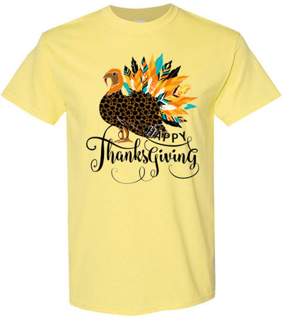 Thanksgiving Fall Turkey Tee Shirt Top T-Shirt