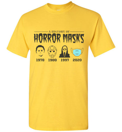 Horror Mask Funny Tee Shirt Top T-shirt