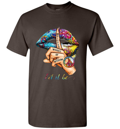Let It Be Peace Hippie Tee Shirt Top T-Shirt