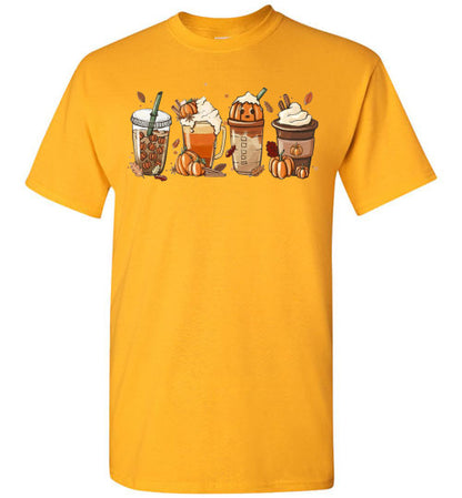 Pumpkin Spice Drink Fall Autumn Graphic Tee Shirt Top