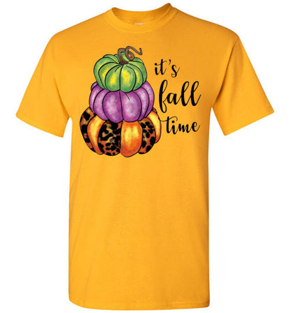 It's Fall Time Tee Shirt Pumpkin Top T-Shirt