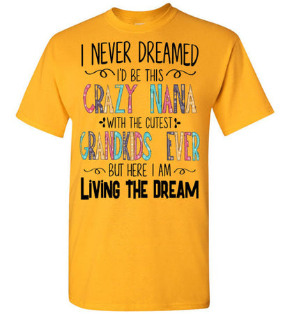 I Never Dreamed Nana Tee Shirt Top T-shirt
