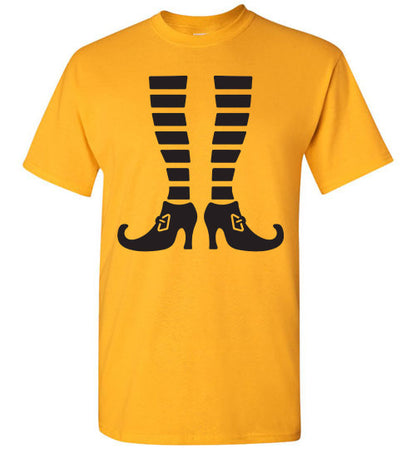 Witch Legs Halloween Tee Shirt Top T-SHirt