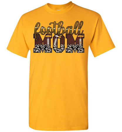 Football Mom Sports Football Graphic Tee Shirt Top