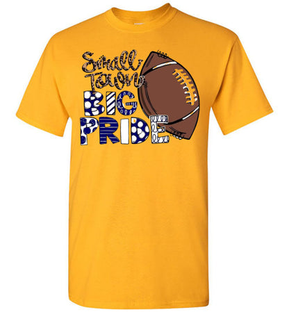 Small Town Big Pride Football Sports Graphic Tee Shirt Top