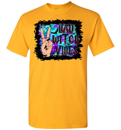 Bad Witch Vibes Halloween Tee Shirt Top T-Shirt