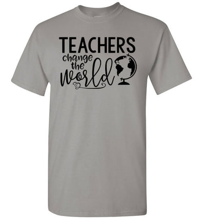 Teachers Change The World Tee Shirt Top T-Shirt