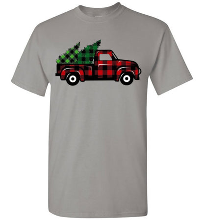 Buffalo Check Old Truck Tee Shirt Top T-Shirt