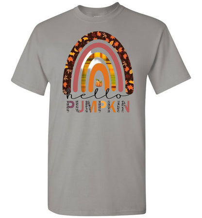 Pumpkin Rainbow Fall Tee Shirt Top T-Shirt