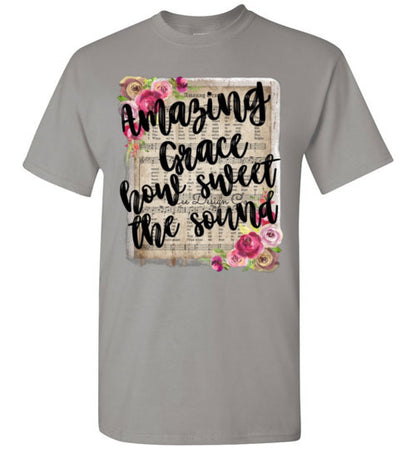 Amazing Grace Christian Tee Shirt Top T-Shirt