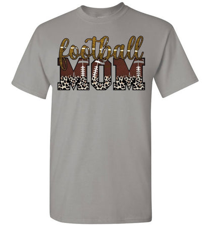 Football Mom Sports Football Graphic Tee Shirt Top