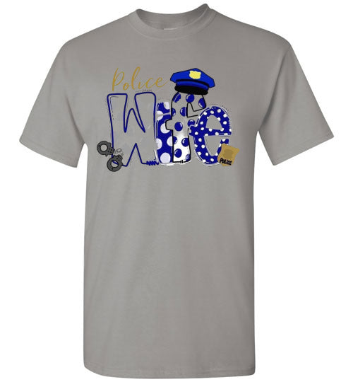 Police Wife Tee Shirt Top T-Shirt