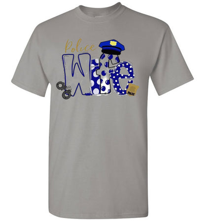 Police Wife Tee Shirt Top T-Shirt