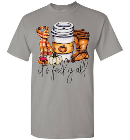 It's Fall Ya'll Graphic Tee Shirt Top