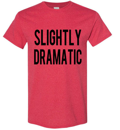 Slightly Dramatic Funny Tee Shirt graphic Top 32543