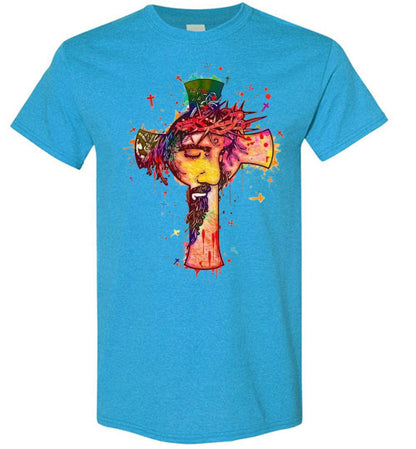 Christian Cross Jesus Tee Shirt Top T-Shirt