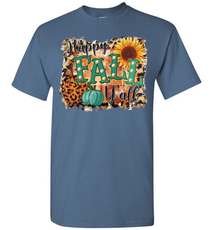 Happy Fall Y'all Graphic Tee Shirt Top