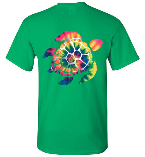 Tie Dye Turtle Tee Shirt Top T-Shirt