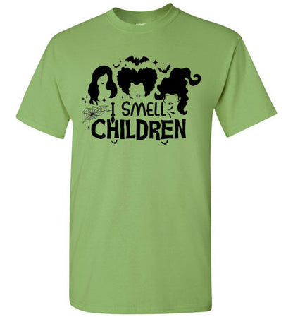 I Smell Children Halloween Witch Graphic Tee Shirt Top