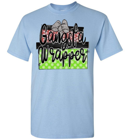Gangsta Wrapper Funny Christmas Tee Shirt Top T-Shirt