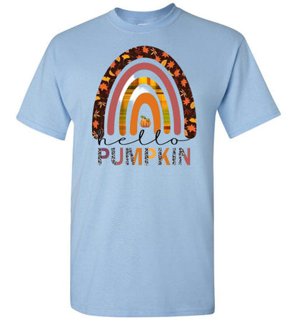 Pumpkin Rainbow Fall Tee Shirt Top T-Shirt