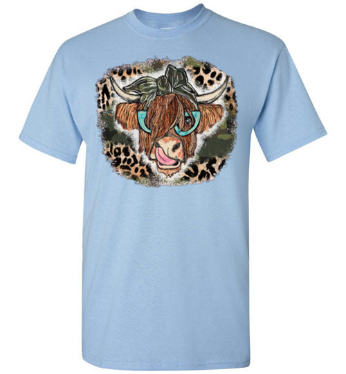 Country Cow Farm Tee Shirt Top T-Shirt