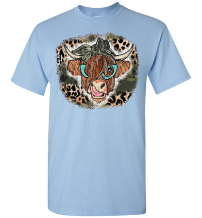 Country Cow Farm Tee Shirt Top T-Shirt