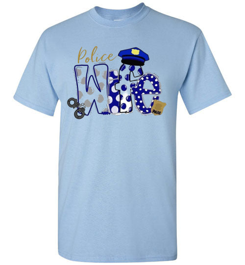 Police Wife Tee Shirt Top T-Shirt