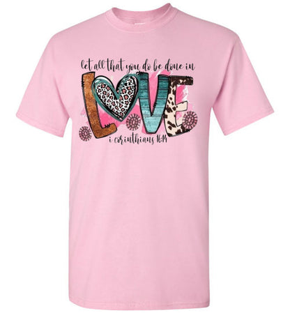 Love Christian Faith Tee Shirt Top T-Shirt