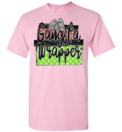 Gangsta Wrapper Funny Christmas Tee Shirt Top T-Shirt