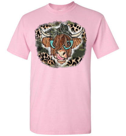 Country Cow Farm Tee Shirt Top T-Shirt