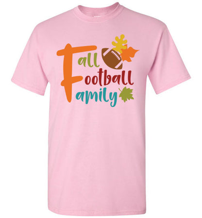 Fall Football Family Autumn Graphic Tee Shirt Top