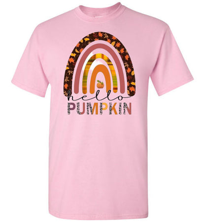 Pumpkin Rainbow Fall Tee Shirt Top T-Shirt