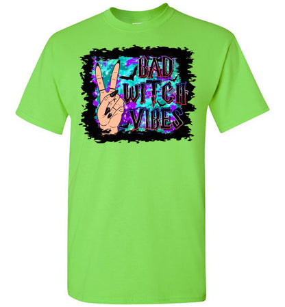 Bad Witch Vibes Halloween Tee Shirt Top T-Shirt