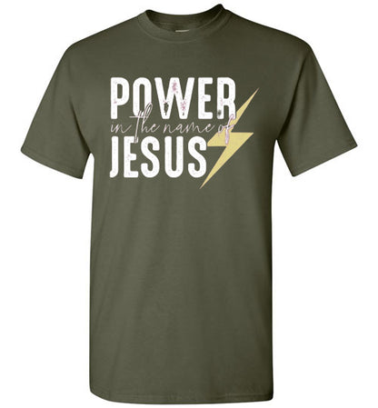 Power In The Name Of Jesus Christian Tee Shirt Top