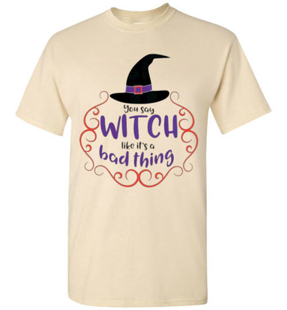 Bad Thing Witch Fall Halloween Tee Shirt Top T-shirt