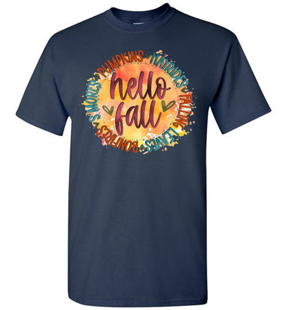Hello Fall Tee Shirt Top T-Shirt