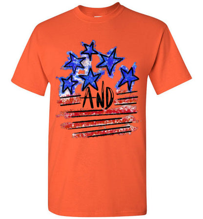 Stars and Stripes Tee Shirt Top