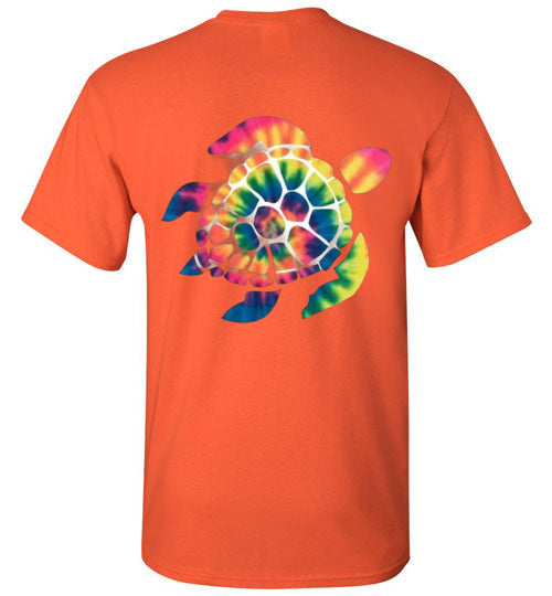 Tie Dye Turtle Tee Shirt Top T-Shirt