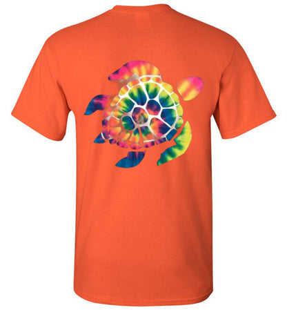 Tie Dye Turtle Tee Shirt Top T-Shirt