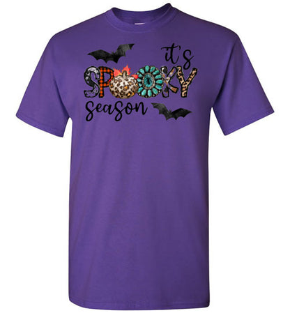 It's Spooky Season Halloween Bat Tee Shirt Top T-Shirt